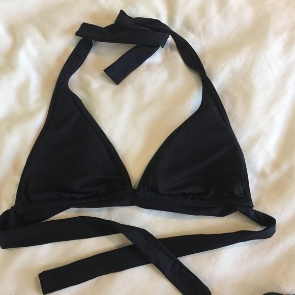 Mossimo Classic Black Halter Top & Side-Tie Bikini - Picture 3 of 8